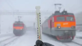Особый режим работы действует на Красноярской железной дороге из-за сильных морозов