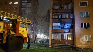 Пожарные спасли двух человек из ночного пожара в Дивногорске